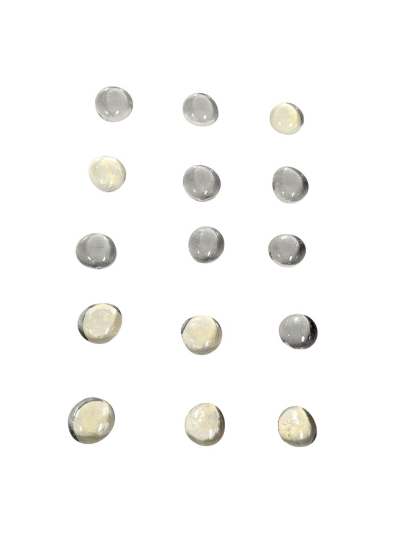 Glass Chess & Checkers Pieces Set – Frosted & Clear (No Board)