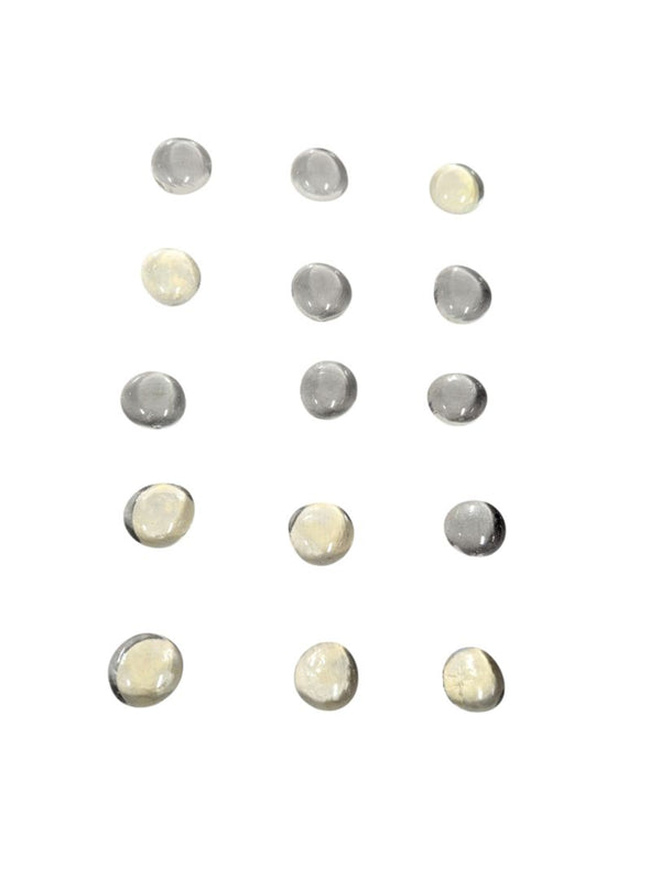 Glass Chess & Checkers Pieces Set – Frosted & Clear (No Board)