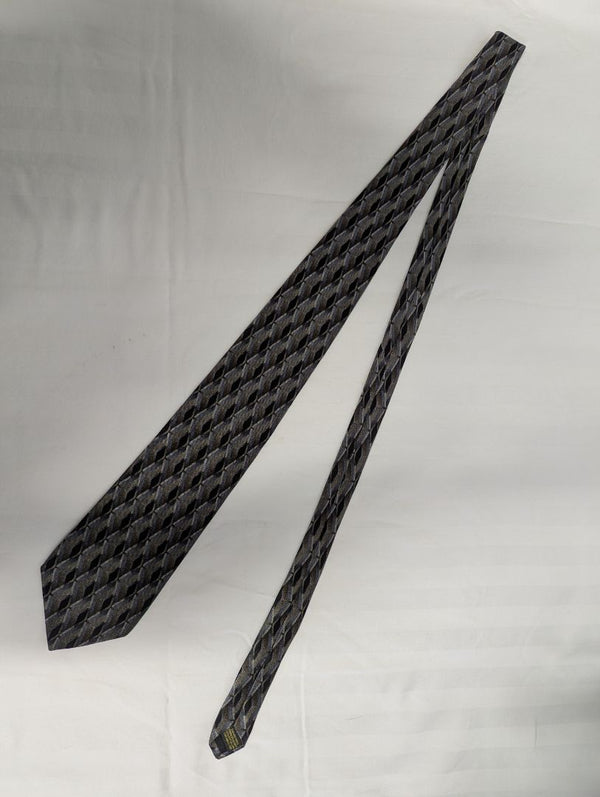 Boulevard Club Geometric Pattern Silk Tie Clothing