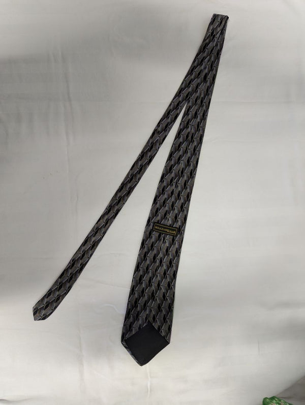 Boulevard Club Geometric Pattern Silk Tie Clothing