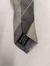 Enrico Ricci Grey & Silver Diagonal Stripe Tie