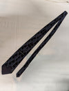 John Henry Blue & Black Wave Pattern Silk Tie