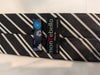 Montebello Black & Silver Striped Italian Silk Tie