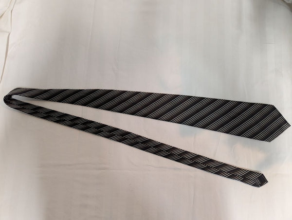 Joseph & Feiss Black Striped Silk Tie