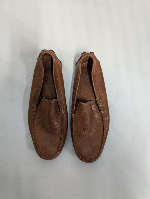 Saks Fifth Avenue Men’s Brown Leather Driving Loafers – Size 12M