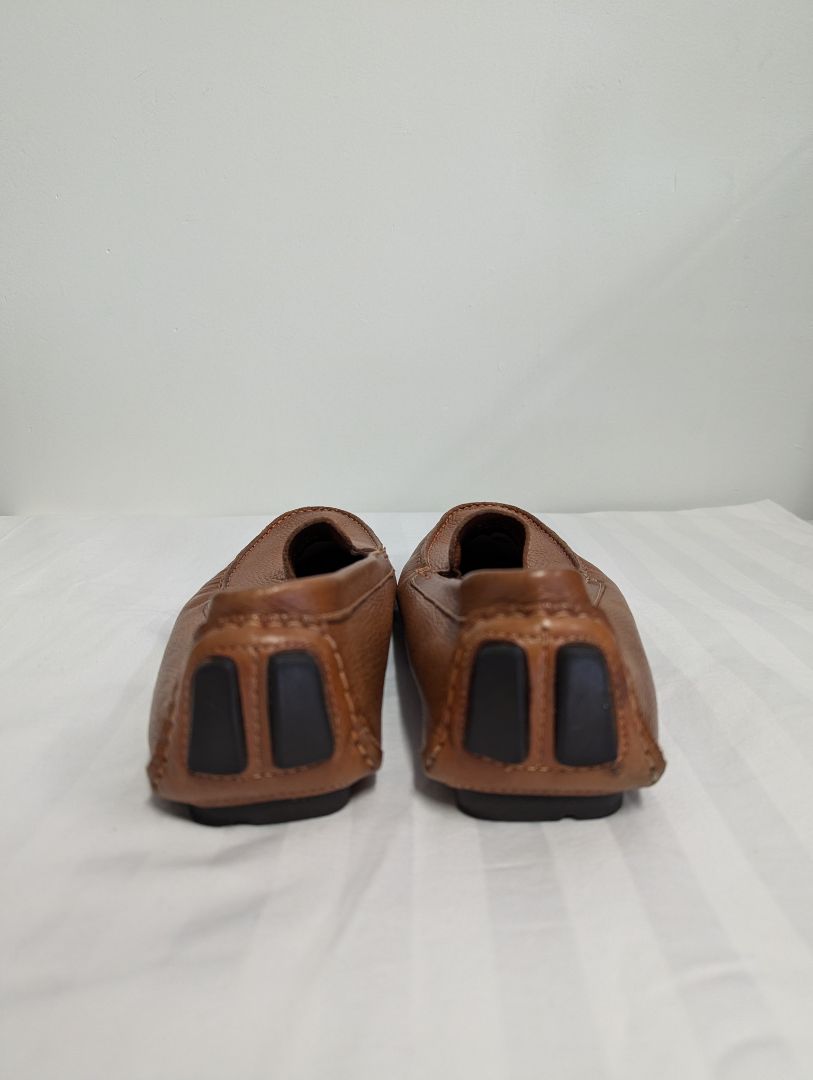Saks Fifth Avenue Men’s Brown Leather Driving Loafers – Size 12M
