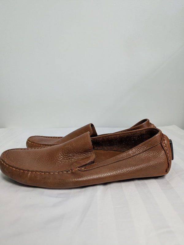 Saks Fifth Avenue Men’s Brown Leather Driving Loafers – Size 12M