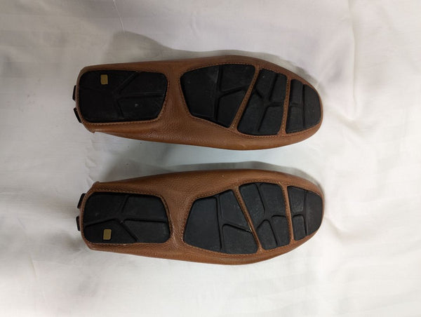 Saks Fifth Avenue Men’s Brown Leather Driving Loafers – Size 12M