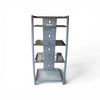 Glass & Metal Media Stand Shelving Unit