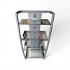 Glass & Metal Media Stand Shelving Unit