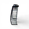 Glass & Metal Media Stand Shelving Unit