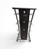 Glass & Metal Media Stand Shelving Unit