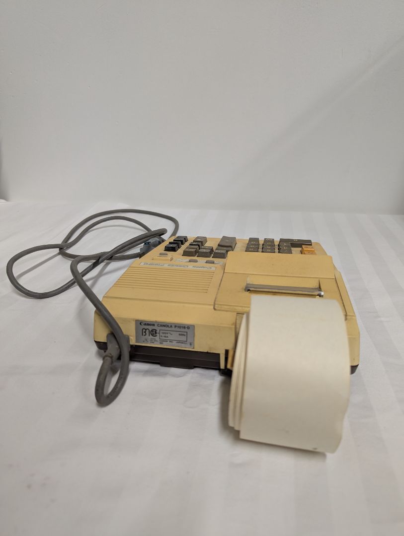 Vintage Canon Canola P1016-D Printing Calculator