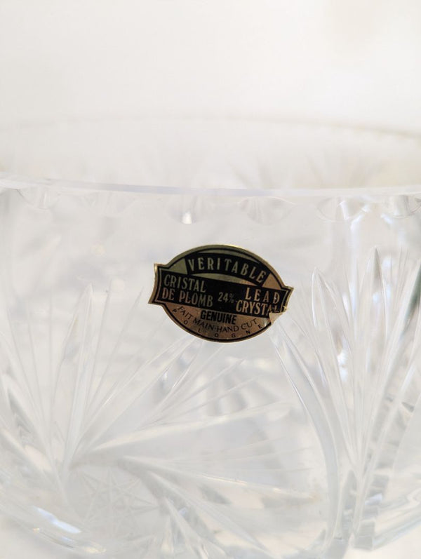 Genuine Hand-Cut 24% Lead Crystal Bowl with Original Box