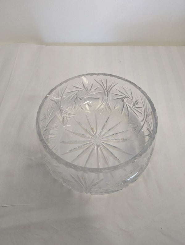 Genuine Hand-Cut 24% Lead Crystal Bowl with Original Box