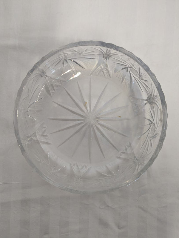Genuine Hand-Cut 24% Lead Crystal Bowl with Original Box