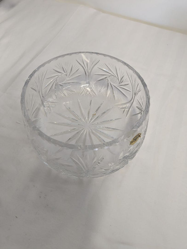 Genuine Hand-Cut 24% Lead Crystal Bowl with Original Box