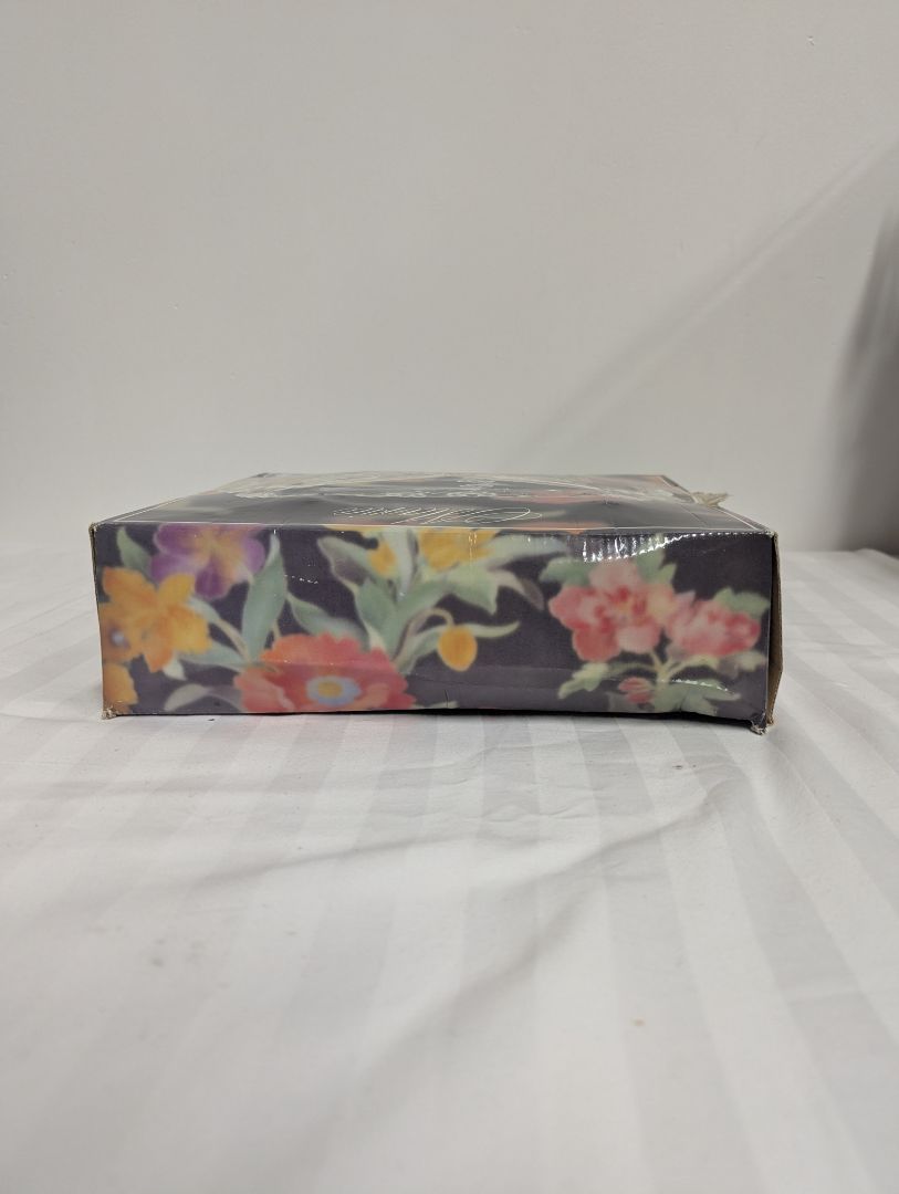 Original Walter-Glas “Annie” Frosted Floral Glass Serving Tray with Box