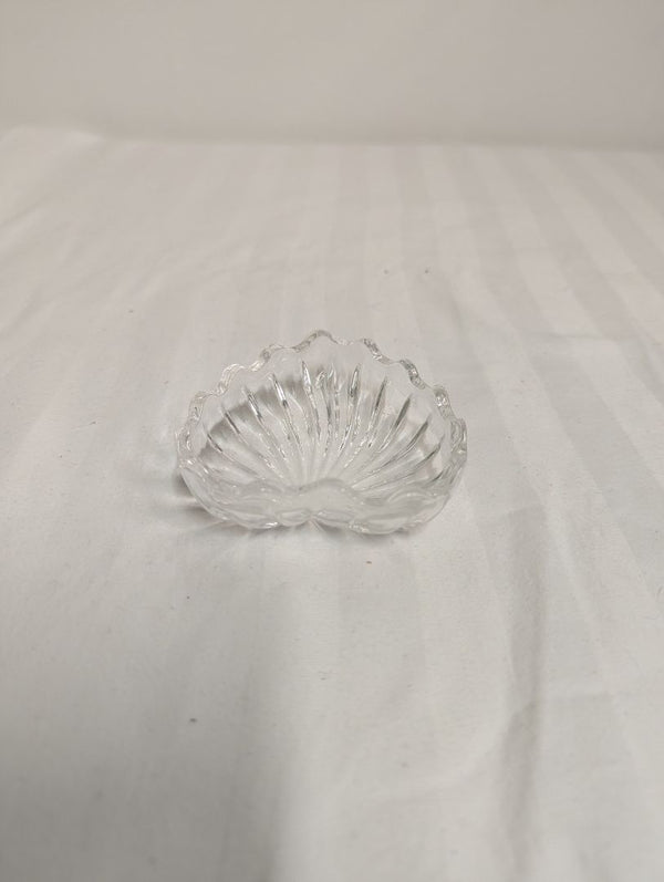 Small Clear Glass Heart-Shaped Bowl