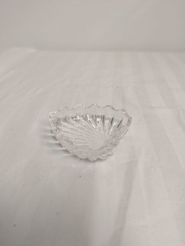Small Clear Glass Heart-Shaped Bowl