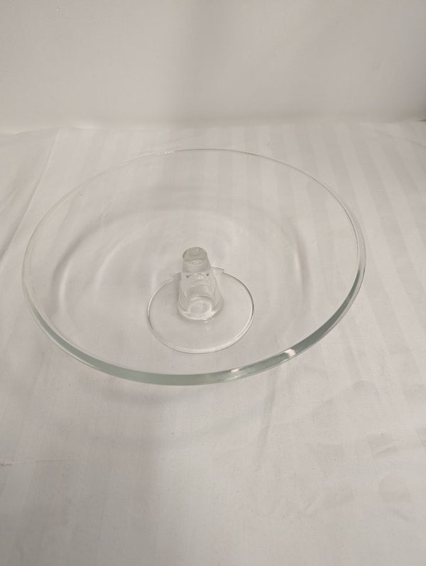 Clear Glass Pedestal Cake Stand / Serving Plate