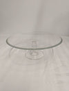 Clear Glass Pedestal Cake Stand / Serving Plate