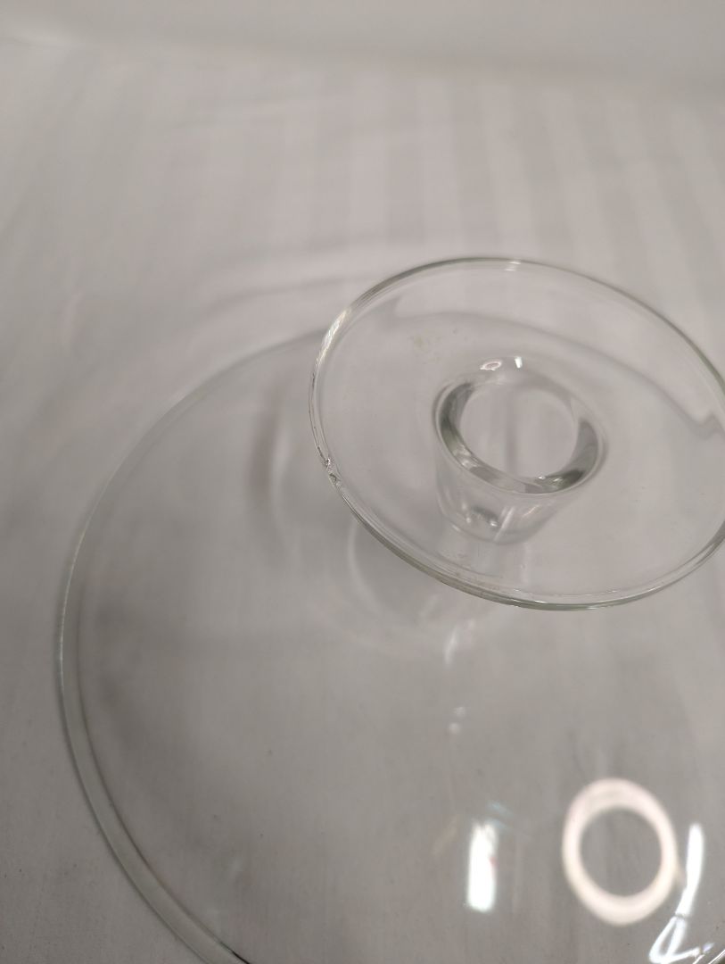 Clear Glass Pedestal Cake Stand / Serving Plate