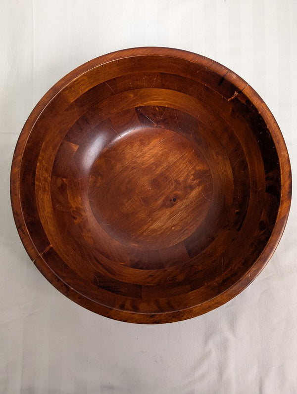 Large Wooden Decorative Serving Bowl