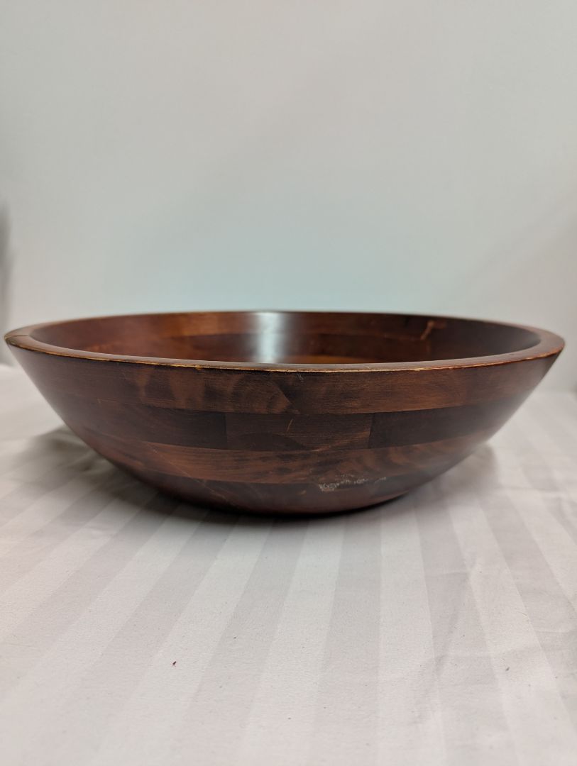 Large Wooden Decorative Serving Bowl