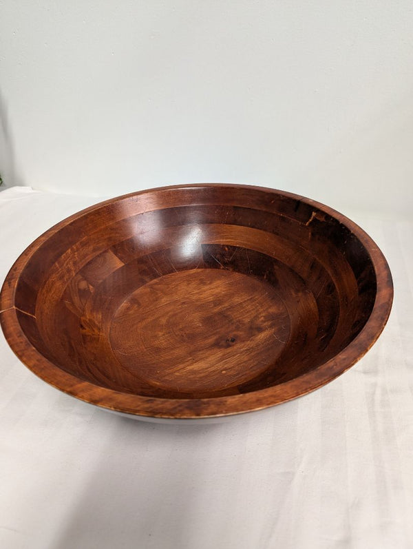 Large Wooden Decorative Serving Bowl