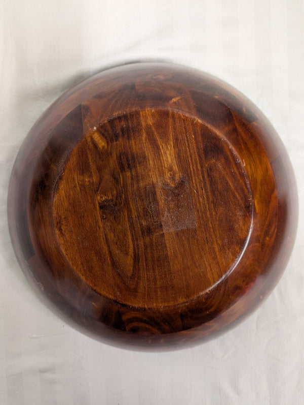 Large Wooden Decorative Serving Bowl