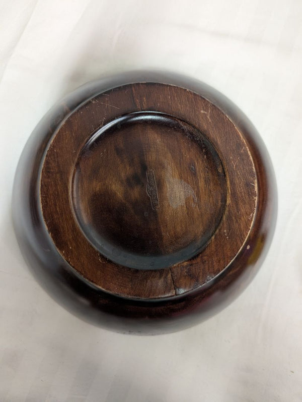 Medium Wooden Decorative Serving Bowl