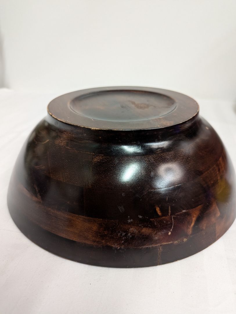 Medium Wooden Decorative Serving Bowl