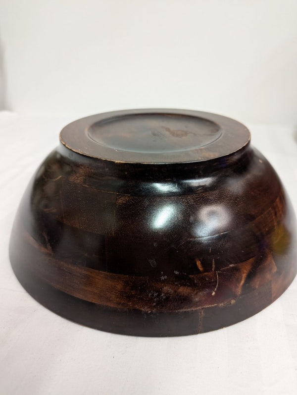Medium Wooden Decorative Serving Bowl