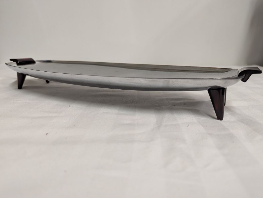 Modern Metal Footed Serving Tray