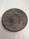Vintage Silver-Tone Metal Serving Plate
