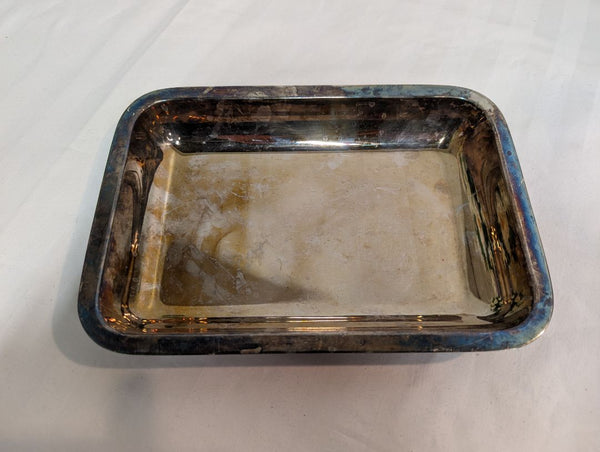 Vintage Rectangular Metal Serving Dish / Tray