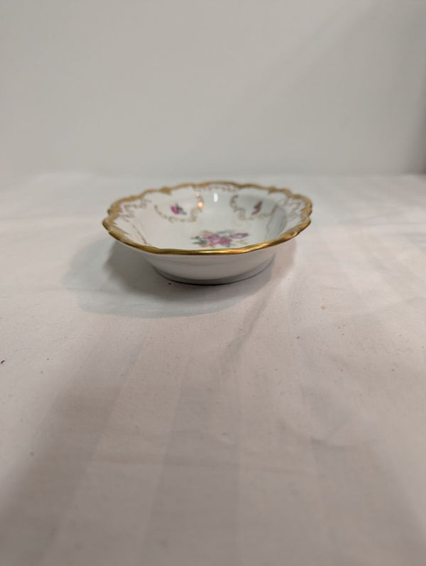 Reichenbach German Democratic Republic Porcelain Floral Serving Dish