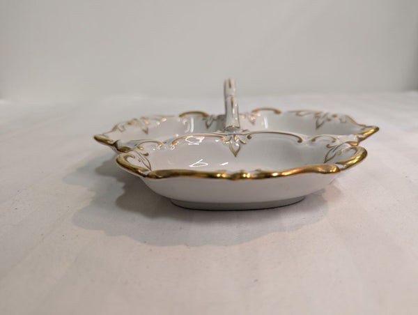 Vintage Jlmenau Graf von Henneberg Porcelain Divided Serving Dish