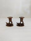 Pair of CavaTina “Rouge Royale” Candle Holders
