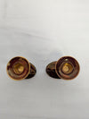 Pair of CavaTina “Rouge Royale” Candle Holders