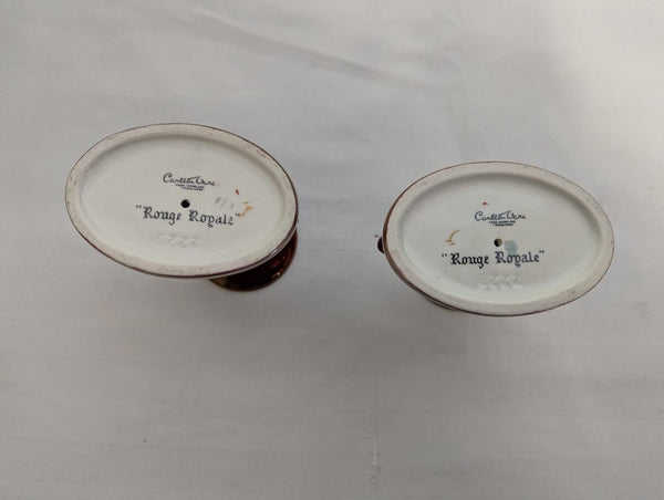 Pair of CavaTina “Rouge Royale” Candle Holders