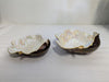 Pair of CavaTina “Rouge Royale” Leaf-Shaped Bowls