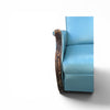 Vintage Reupholstered Turquoise / Peacock Blue Recliner Lounge Chair – Design No. 184 “LA Z BOY”