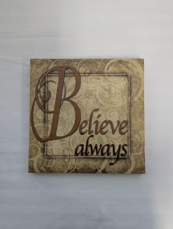 Set of 3 Inspirational Canvas Wall Art Plaques