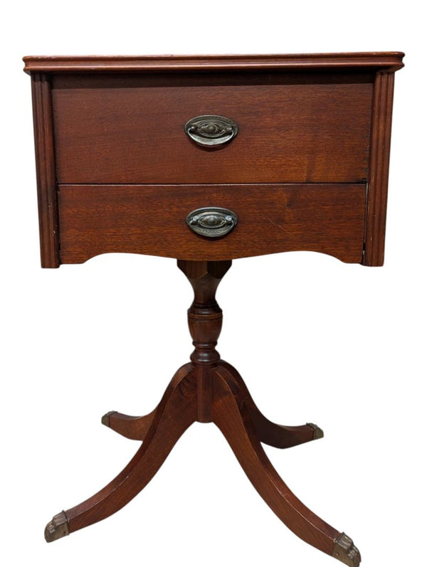 Antique-Style Wooden Sewing Work Table