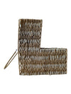 Woven Natural Fibre Basket with Handle