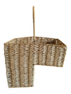 Woven Natural Fibre Basket with Handle