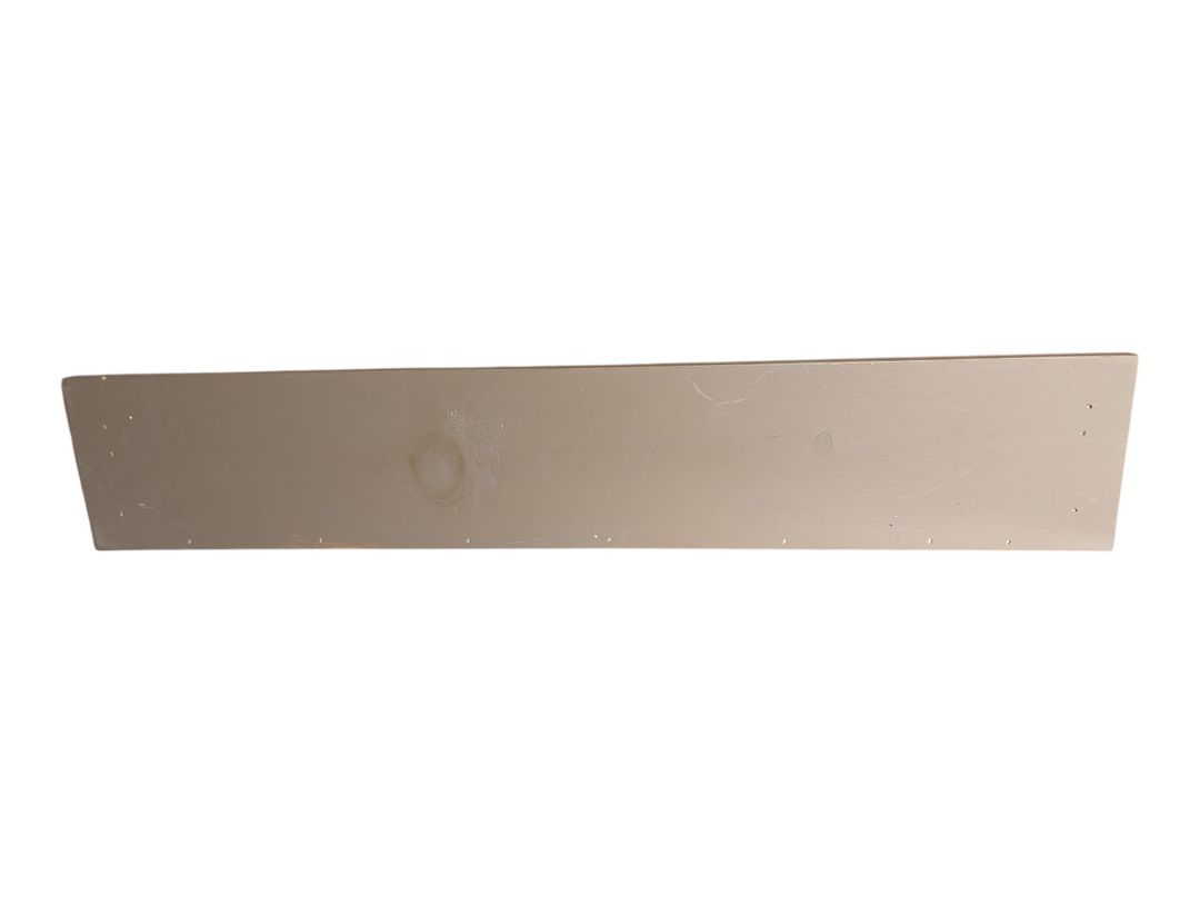 Wall-Mounted Wooden Shelf with Heart Cut-Outs
