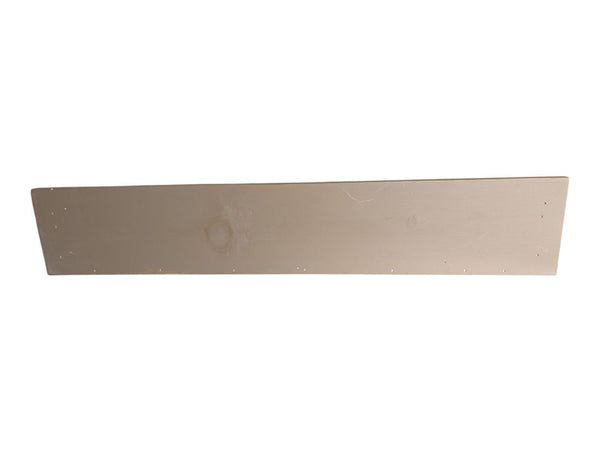 Wall-Mounted Wooden Shelf with Heart Cut-Outs